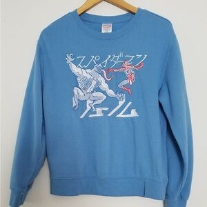 Official Marvel Spider Man VS Venom Blue Sweatshirt